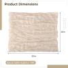 100 Pcs Khaki Tan Wrinkled Cheesecloth Napkins, 20 X 18 Inches Semi-Transparent Dinner Cloths for Special Occasions view 4