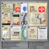 11Pcs IFAK Trauma Kit, First Aid Kit Refill Supplies with Non-Vented Chest Seal, 6" Emergency Trauma Bandage & Compressed Gauze, Tactical Trauma Medical Supplies for Combat Wound Care view 2