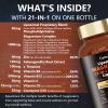 21 in 1 Liposomal 12 Active Types Magnesium Complex 1400mg (Glycinate,Citrate,Malate etc) Capsule -with Vitamin D3, B6, B12, Ashwagandha & CoQ10 for Adult-Support Relaxation,Muscle & Heart view 2