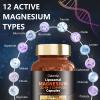 21 in 1 Liposomal 12 Active Types Magnesium Complex 1400mg (Glycinate,Citrate,Malate etc) Capsule -with Vitamin D3, B6, B12, Ashwagandha & CoQ10 for Adult-Support Relaxation,Muscle & Heart view 3
