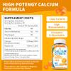 (2 Pack) Calcium Citrate 1200 mg Gummies with Vitamin D3, High Absorption Calcium Supplements for Women & Men, Sugar Free, Non-GMO, Gluten Free, Supports Muscle & Immune - Orange Flavor view 2