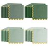 100 Pack Scalloped Napkins Disposable, Cocktail Napkins with Gold Foil, 5 x 5inch Green Napkins for Baby Shower, Bridal Wedding, Birthday Party,Dinner Party Decorations (Green) view 1