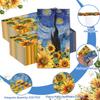 200 Paper Napkins Starry Night Sunflowers Disposable Guest Paper Napkins Decorative Hand Towels Cocktail Napkins Guest Hand Towels for Bathroom Wedding Birthday Party Baby Shower Lunch Dinner Kitchen view 3