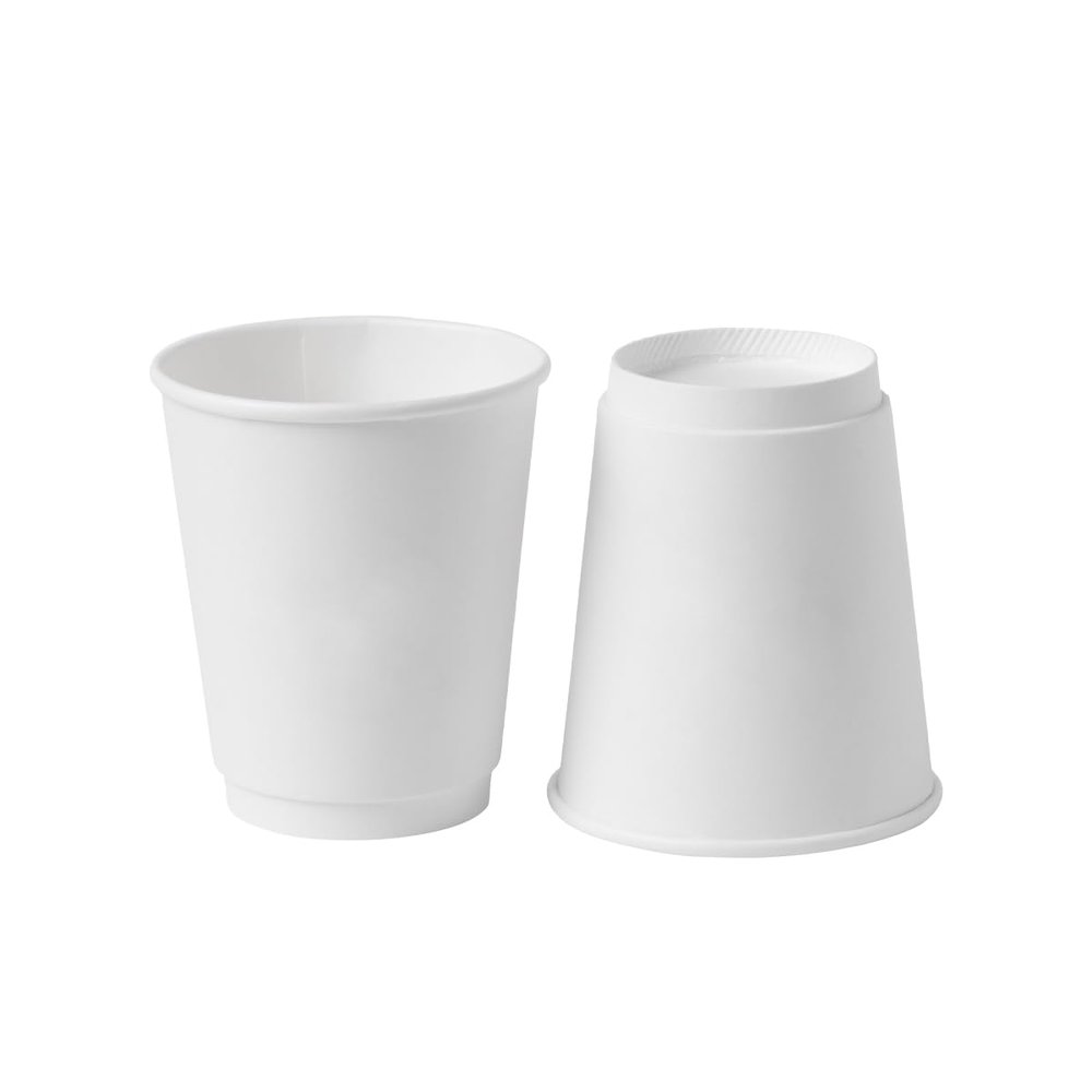 1000 Pack Paper Cups (12 & 16 oz), Disposable Coffee Cups, Paper Coffee Cups, White Hot & Cold Drinking Cups for Water, Juice, or Tea, For Office Parties, Home Trips (16oz)