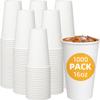 1000 Pack Paper Cups (12 & 16 oz), Disposable Coffee Cups, Paper Coffee Cups, White Hot & Cold Drinking Cups for Water, Juice, or Tea, For Office Parties, Home Trips (16oz) view 2
