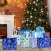 Sanwuta Christmas Bags Bulk for Gifts 12.8 x 9.8 x 6.7 in Large Tote Treat Grocery with Handles Reusable Non Woven Pocket(90 Pcs) view 2