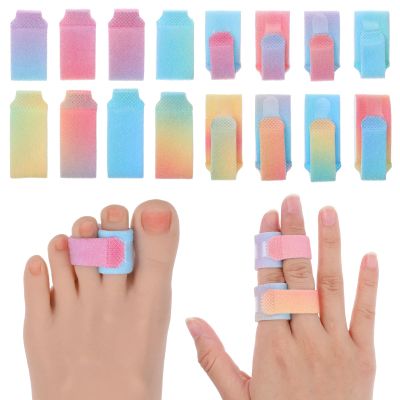 YBEATY 8 Pcs Hammer Toe Wraps for Broken Toe Adjustable Straightener Big & Small Support Separators Bandages Splint Corrector for Crooked Curled Bent Toes Protection Recovery Straightener
