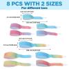 YBEATY 8 Pcs Hammer Toe Wraps for Broken Toe Adjustable Straightener Big & Small Support Separators Bandages Splint Corrector for Crooked Curled Bent Toes Protection Recovery Straightener view 2