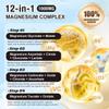 2 Packs Liposomal 1400mg Magnesium Complex (Citrate, Glycinate, Malate etc) Capsule - 12 Active Types Magnesium with Vitamin D3, B6, B12, C, Ashwagandha & CoQ10 for Women & Men -Support Bone & Muscle view 3