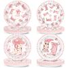 Wiooffen 48 PCS Bow Cowgirl Paper Plates Cowgirl Pink Bow Party Dessert Dinner Plates Western Party Tableware for Girl Bachelorette Birthday Parties Decorations Supplies view 1