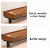 Overbed Table, Office Desk, Overbed Table with Wheels, Modern Style, Work for Home Office, Study, Living Room(C,180x40cm/71x16in) view 3