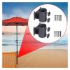 2Pcs Deck Umbrella Mount Patio Umbrella Holder with Clamp Easy Installation Stand Garden Bracket Space Saving Adjustable view 4
