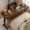 Overbed Table with Wheels, Queen Size Mobile Bed Desk with Adjustable Height, Rolling Table, Dining Table, Computer Desk, for Bedroom, Living Room, Office(V,210x50cm/83x20in) view 1