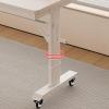 Overbed Table with Wheels, Queen Size Mobile Bed Desk with Adjustable Height, Rolling Table, Dining Table, Computer Desk, for Bedroom, Living Room, Office(F,240x40cm/94x16in) view 4