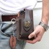 Genuine Leather Belt Pouch for Wallet & Phone - Western Cowboy Style Multi-Purpose Holder for Men and Women (Brown) view 2