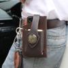 Genuine Leather Belt Pouch for Wallet & Phone - Western Cowboy Style Multi-Purpose Holder for Men and Women (Brown) view 3