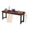 Overbed Table, Mobile Bed Side Table with 4 Wheels, Adjustable Rolling Laptop Desk, Portable Particleboard Over Bed Desk for Home, Office, Study(E,180x40cm/71x16in) view 2