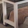 Overbed Table, Mobile Bed Side Table with 4 Wheels, Adjustable Rolling Laptop Desk, Portable Particleboard Over Bed Desk for Home, Office, Study(E,180x40cm/71x16in) view 4
