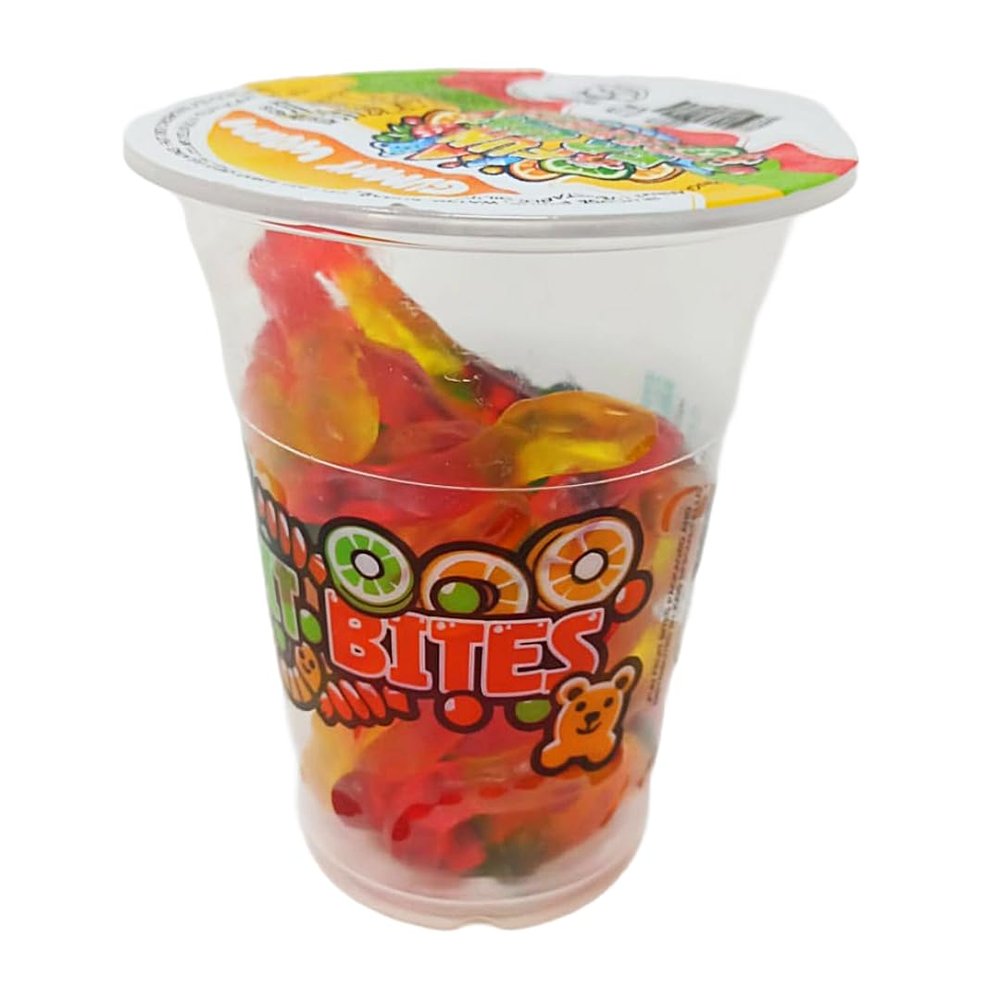Fun Fruit Bites Assorted Sour Gummy Cup (Halal) (Pack 14)