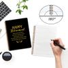 CQM Happy Retirement Hardcover Spiral Notebooks, Coworker Leaving Gifts Notebook College Ruled, Retirement Gifts for Women Men Colleagues Boss, Notepads Lined Travel Planner, Journal for Writing view 3