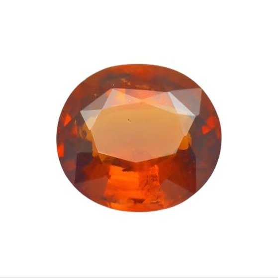 Natural Gomed Stone 7.25 Carat Natural Certified Hessonite Garnet A1+ Quality Gemstone-B0D2NZ8CDD