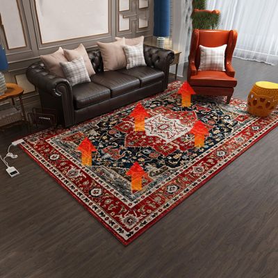Electric Carpet Heating Pads, Heated Floor Mats with Adjustable Temperature 12 Hour Timer, Electric Carpet Heated Area Rug for Living Room(80 * 120cm/31.4 * 47.2 in)