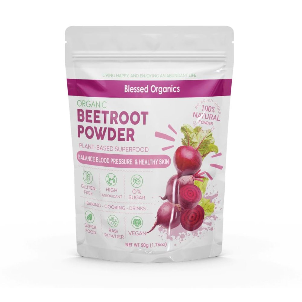 24 Pure Beetroot Powder - 50g | Red Beet Root Superfood | Natural Nitrates & Antioxidants | Non-GMO, Vegan & Gluten-Free