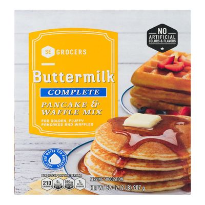 SE Grocers, Buttermilk Complete Pancake Waffle Mix, 32 Ounce