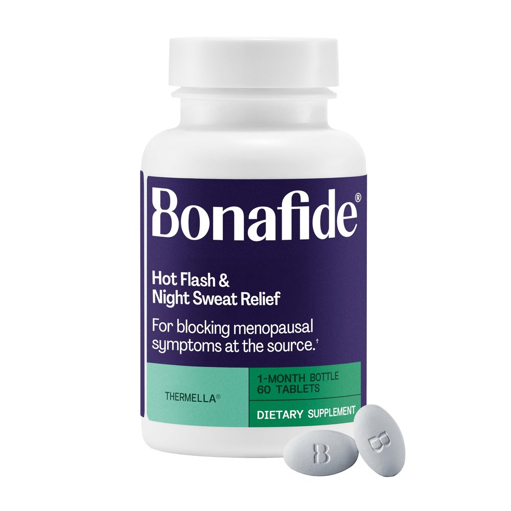 Bonafide Hot Flash and Night Sweats Relief (Thermella). 1-Month Supply (60 Tablets)