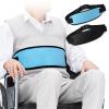 CHYLMAPHEN Wheelchair Seats Belt Adjustable Safety Harness Fixing Breathable Brace for The Elderly Patients Restraints Straps for Seniors Elderly, Patients(Black) view 2