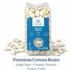 Del Colle Corona Beans (Gigante Beans) Premium Giant Dried White Beans, Dry Bagged Beans for Cooking, Soups, Salads & Side Dishes 1.1 lb (500g), Product of Italy (Pack of 1) view 2
