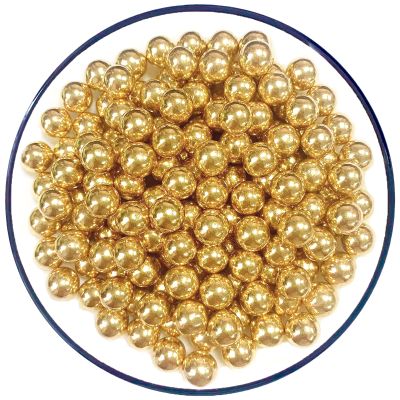 Sentovac 10mm Gold Pearl Sprinkles Large Edible Cake Decorating Sugar Candy Cookie Cake Cupcake Topper Ice Cream Baking Decorations Halloween Christmas Valentines Wedding Supplies