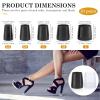 10 Pairs Heel Caps for High Heels,Non-Slip Anti-Noise 5 Sizes High Heel Protectors Heel Stoppers for Repairing Shoes Grass Wedding Gravel Wetlands Outdoor Events view 2