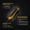 VKTRY Gold Sport Insoles for Cleated Shoes - Carbon Fiber Insole view 3