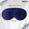 Silk Sleeping Mask Eye Cover for MenWomen Eye Masks for Sleeping Egyptian Eye of Horus Print Adjustable Soft Blindfold with Gift Box(Royal Blue-Adjustable Strap) view 4