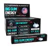 BIG GUM ENERGY & FOCUS 80mg Caffeine + 40mg L-Theanine + 80mg Alpha GPC Nootropic Chewing Gum for Focus, Energy & Execution Icy Mint 75 Pieces (15 Packs) Gym & Work Execution.