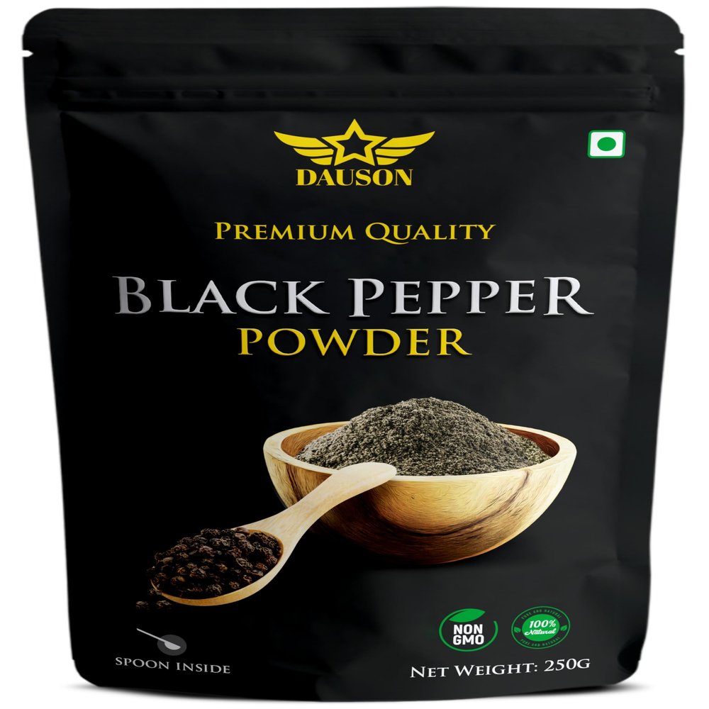 100% Pure & Finely Ground Black Pepper 8.82 oz, Fine Black Pepper Powder for Cooking, Seasoning & Everyday Use (8.82 Oz)