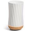 InnoGear 150ml Ceramic Oil Diffuser, Handcrafted Stone Essential Oil Diffuser Aromatherapy Diffusers Ultrasonic Cool Mist Humidifier Vaporizor with 2 Mist Modes for Room Home, White Twist Ceramic view 1