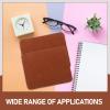 HOMOCONO 20pcs Suede Cleaning Cloths for Eyeglasses and Screens Double Sided Lens Wipes for Phones Cameras Tablets and More Brown view 3