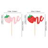 Ercadio 24 Pack Strawberry Cupcake Toppers Glitter First Birthday Strawberry Cake Picks for Fruit Baby Shower 1st Birthday Berry Sweet Cupcake Decorations Party Decor Supplies view 2