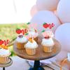 Ercadio 24 Pack Strawberry Cupcake Toppers Glitter First Birthday Strawberry Cake Picks for Fruit Baby Shower 1st Birthday Berry Sweet Cupcake Decorations Party Decor Supplies view 4