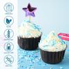 Blue and White Jimmies Sprinkles for Baking 7 oz - Winter Sprinkles for Cookies, Cakes, Cupcakes, Ice Cream, Chocolate | Perfect for Baby Shower Birthday Christmas Parties & Celebrations view 2