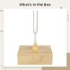 Wooden Resonance Box with 512 Hz Tuning Fork for Meditation, Yoga & Healing Practices view 3