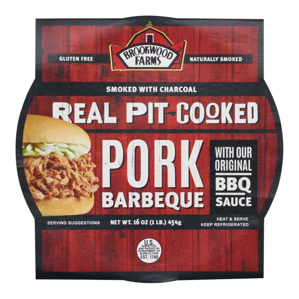 Brookwood Farms, Barbeque Pork, 16 Ounce