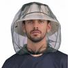 Outdoor Mosquito Head Net for Hat - Extra Large & Fine Mesh (620 Holes Per Inch) - Bug Proof Face Cover for Camping, Hiking, Fishing - Lightweight Reusable Protection Army Green view 1