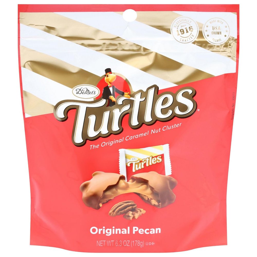 Demet's, Turtles Bites Original Pecan Caramel Clusters Turtles, 6.3 Ounce