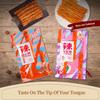 4 Flavours Latiao Spicy Strips,Super Spicy Tongxin Stick,Spicys Shreds Spicys Stick,Gluten Latiao,Classic Chinese Special Snack Food,for Officecasual Snack,(4 Pack) view 2