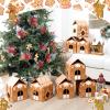 Resurhang 8 Pcs Large Christmas Gingerbread House Gift Box 10.43 Inch Christmas Cookie Packaging Candy Box Xmas Decor 3D Thick Wrap Container for Festive Holiday Treats and Party Favors view 2