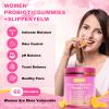 ZREVSB Her Juicy Feminine Probiotics Gummies for Women Tropical Pineapple Flavor | Supports pH Balance, Digestive & Immune Health | with Slippery Elm | 60 Gummies (1 Pack) view 2
