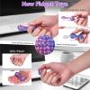 2 in 1 Little Ouchies Pain Fidgets for Adults, Portable Magnetic Fidget Slider Toys for Sensory Stress Relief and Anxiety (Black and Bluepurple, 2 PackSmall) view 3